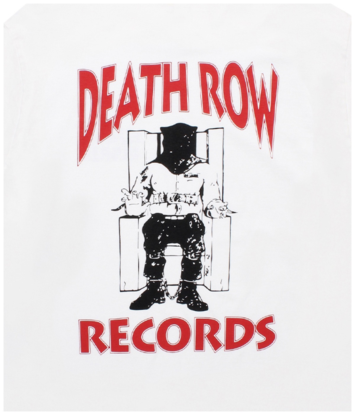 DEATH ROW RECORDS / WASHED HEAVY WEIGHT LONG SLEEVE T-SHIRT【WHITE