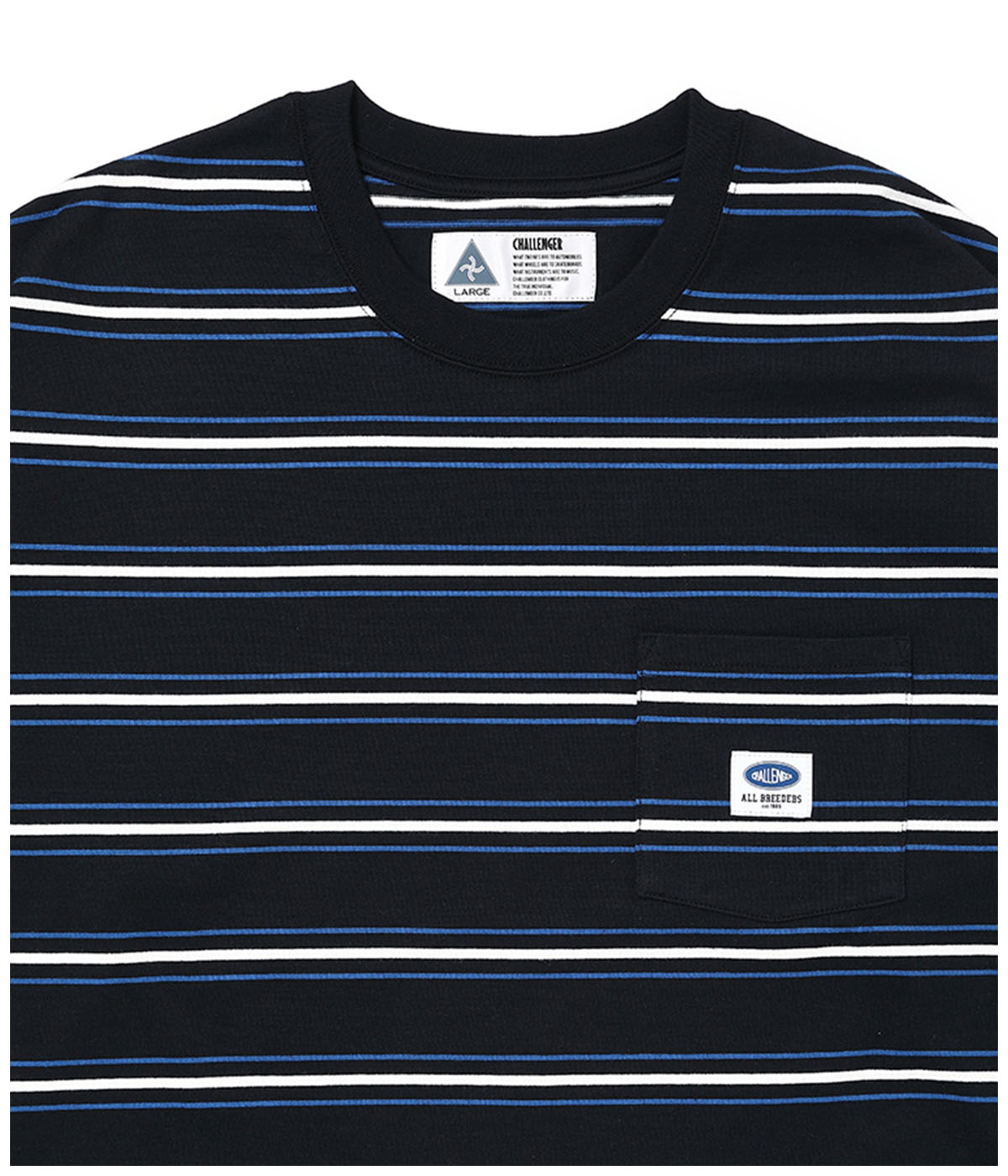 【ブラック（01）】Border Stripe Relaxed SS Tee es.1 / Border SS T-shirts