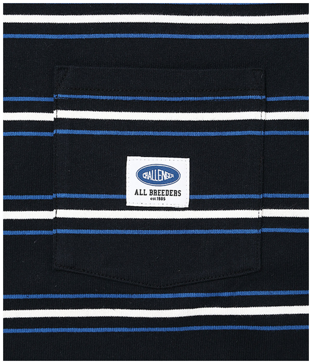L/S AUTHENTIC BORDER TEE【BLACK】｜CHALLENGER｜MELTING POT（正規