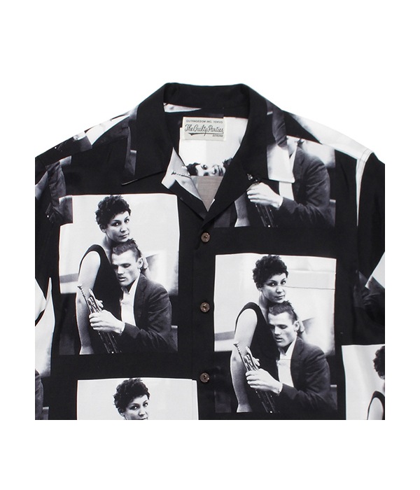 CHET BAKER / S/S HAWAIIAN SHIRT (TYPE-3)【BLACK】｜WACKO MARIA