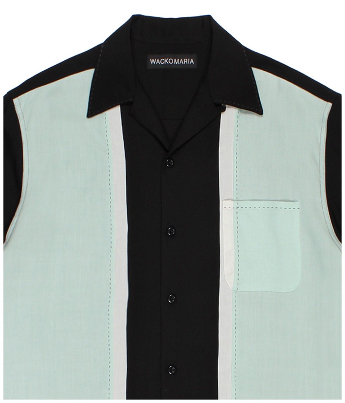 SWITCHING 50'S OPEN COLLAR SHIRT (TYPE-1)【L-GREEN】｜WACKO MARIA