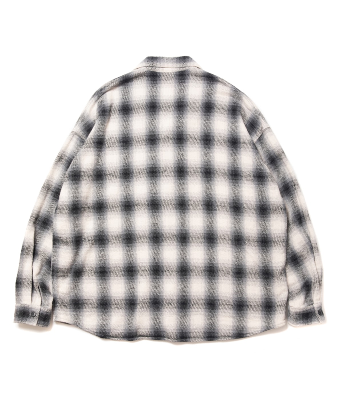 OPEN COLLAR OMBRE SHIRTS【BLACK】｜ROTTWEILER｜MELTING POT（正規