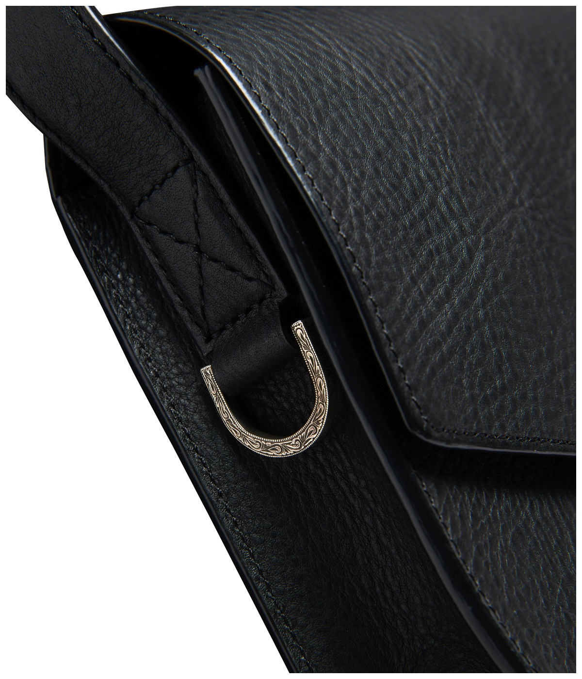 Leather Wearable Bag【BLACK】