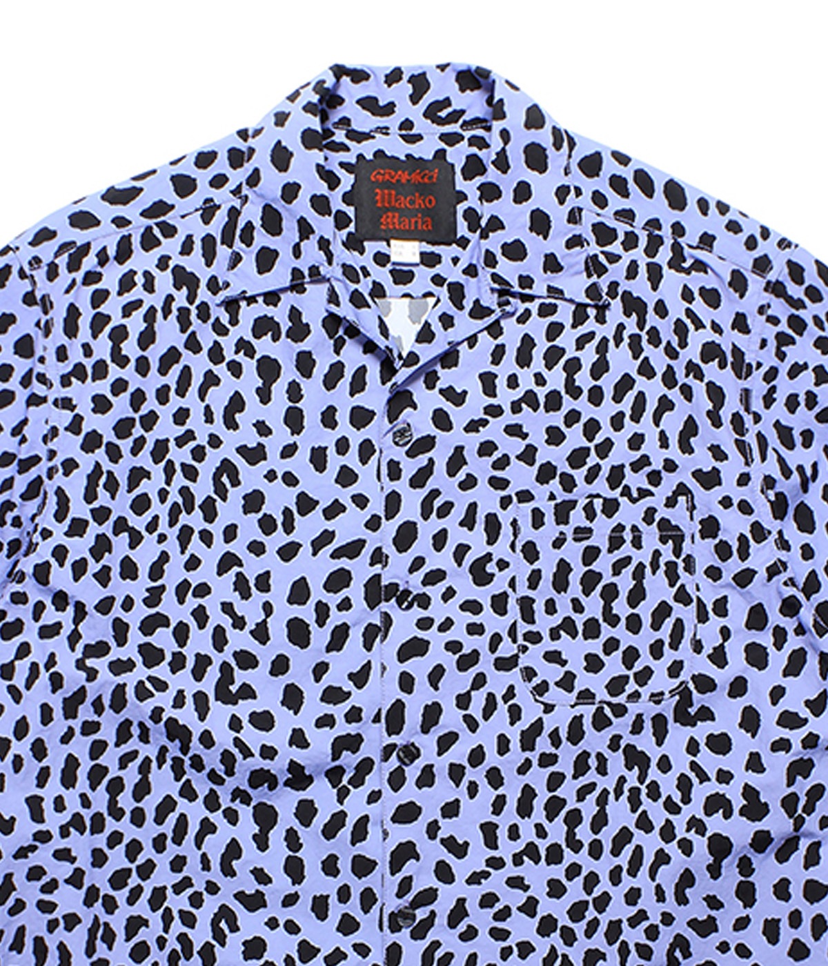 GRAMICCI / LEOPARD OPEN COLLAR SHIRT【PURPLE】｜WACKO MARIA