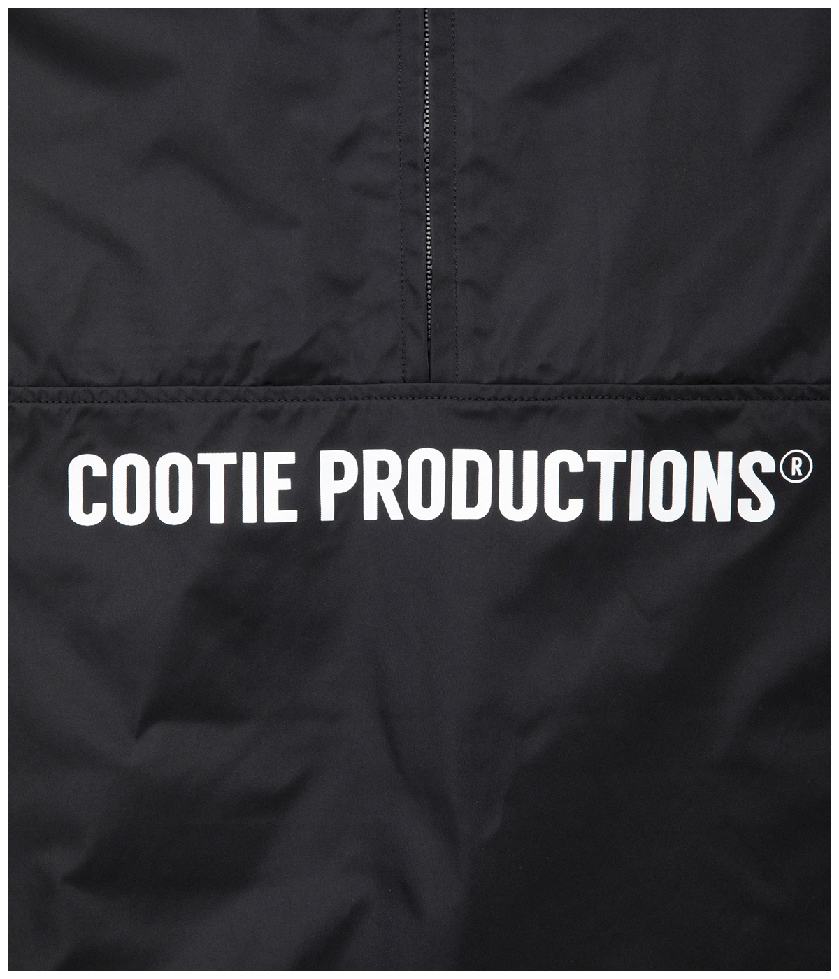 COOTIE Polyester Twill Half Zip　黒 最終お値下げ Memory Polyester Twill Half Zip Top【BLACK】｜COOTIE PRODUCTIONS