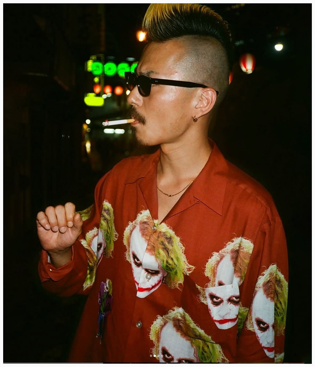 ワコマリア ダークナイト トリロジー / L/S ハワイアンシャツ THE DARK KNIGHT TRILOGY / HAWAIIAN SHIRT (TYPE-3)【ONE】｜WACKO