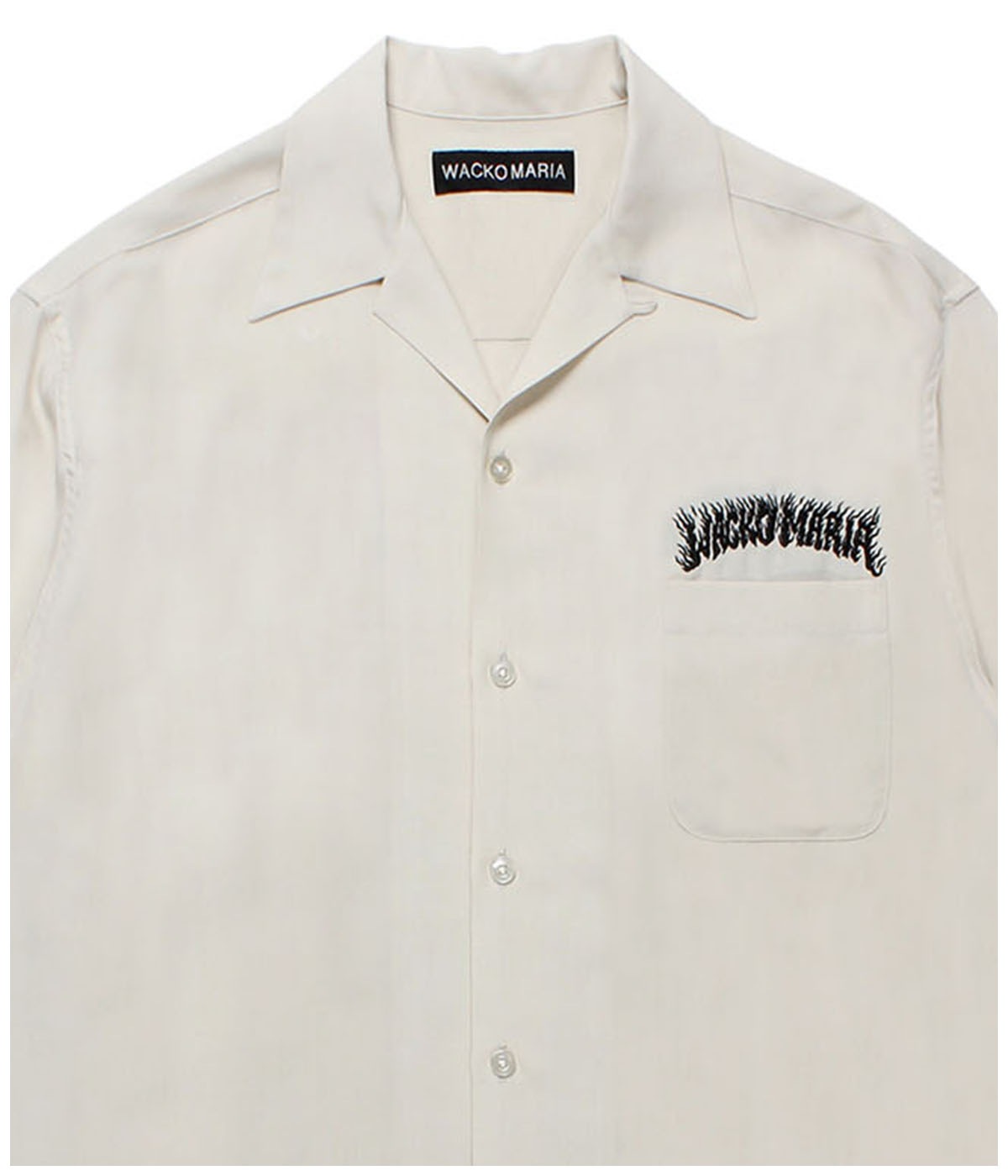 TIM LEHI / 50'S OPEN COLLAR SHIRT (TYPE-2)【IVORY】