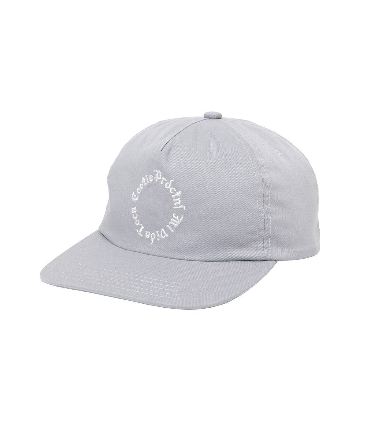 T/C Twill 5 Panel Cap【GRAY】
