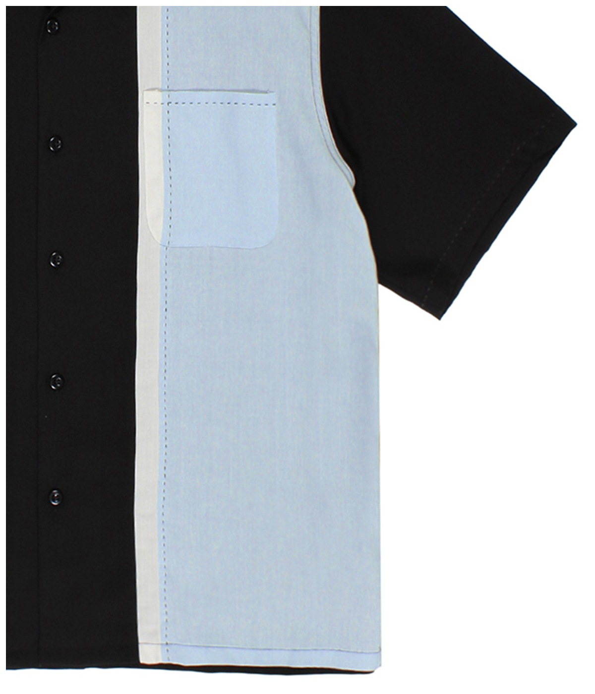 SWITCHING 50'S OPEN COLLAR SHIRT (TYPE-1)【L-BLUE】