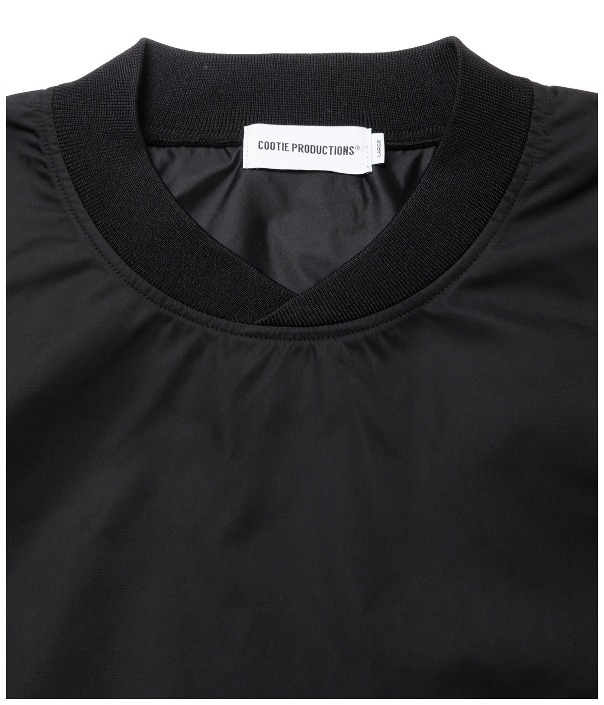 Memory Polyester Twill Football Top【BLACK】｜COOTIE