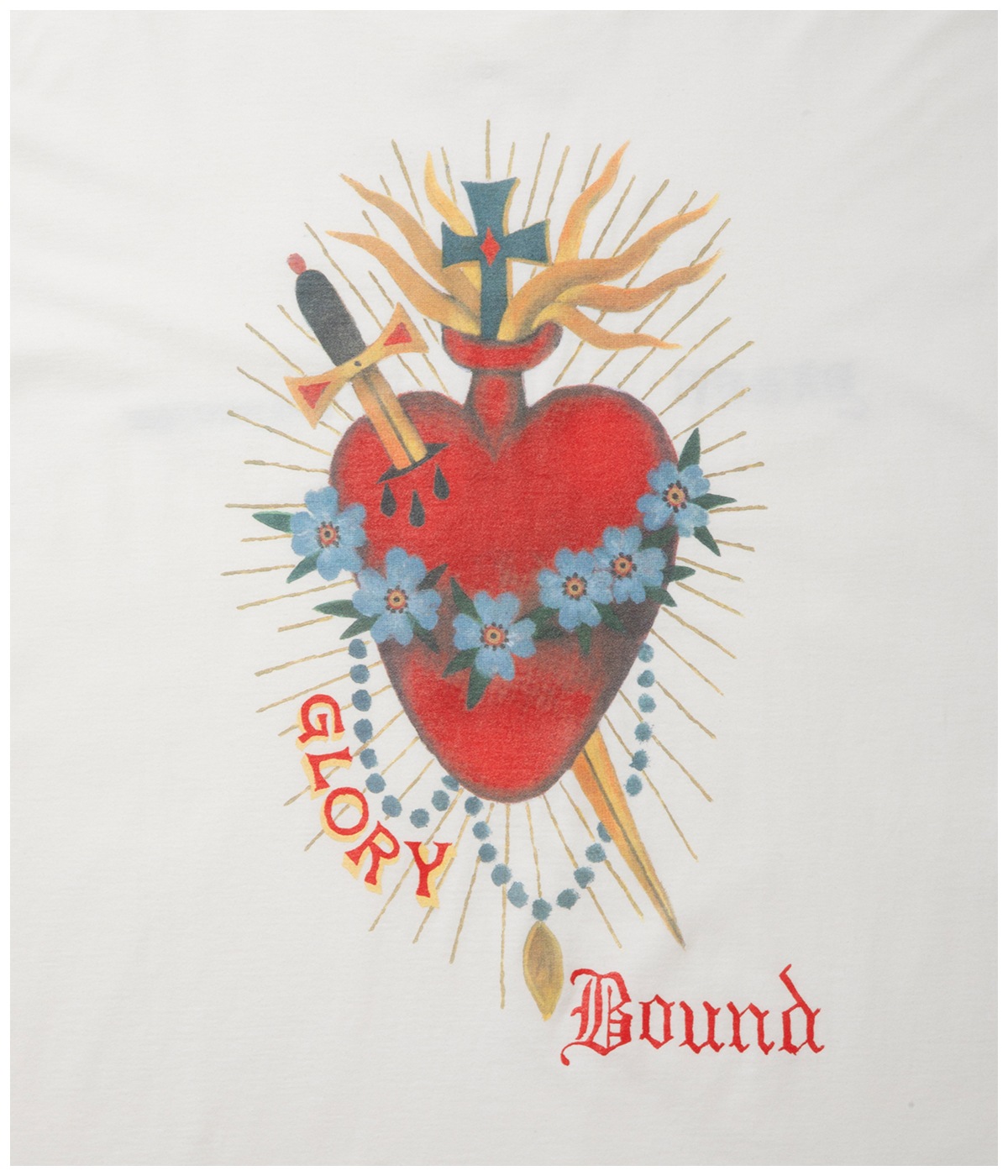 Print S/S Tee (Glory Bound)【WHITE】