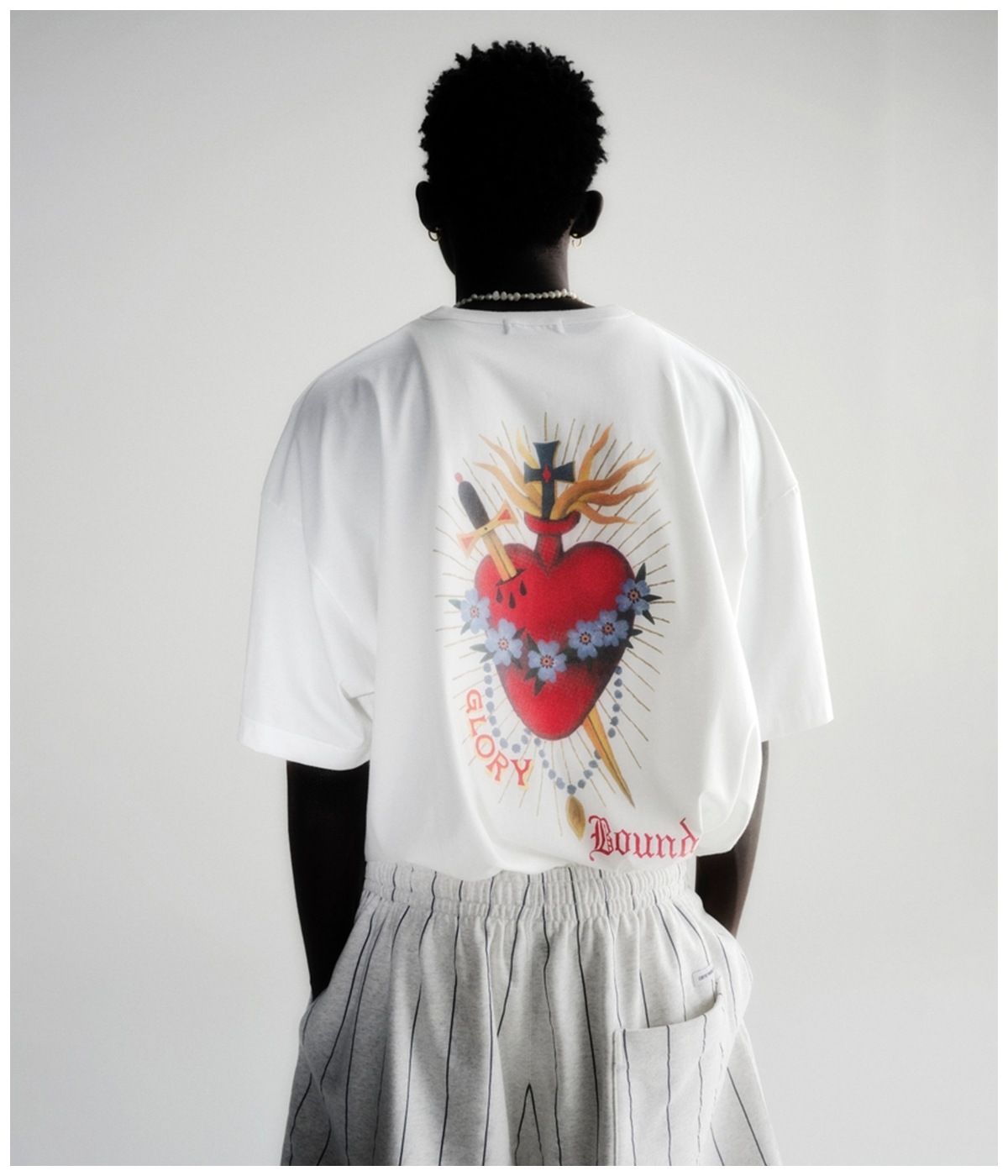 Print S/S Tee (Glory Bound)【WHITE】