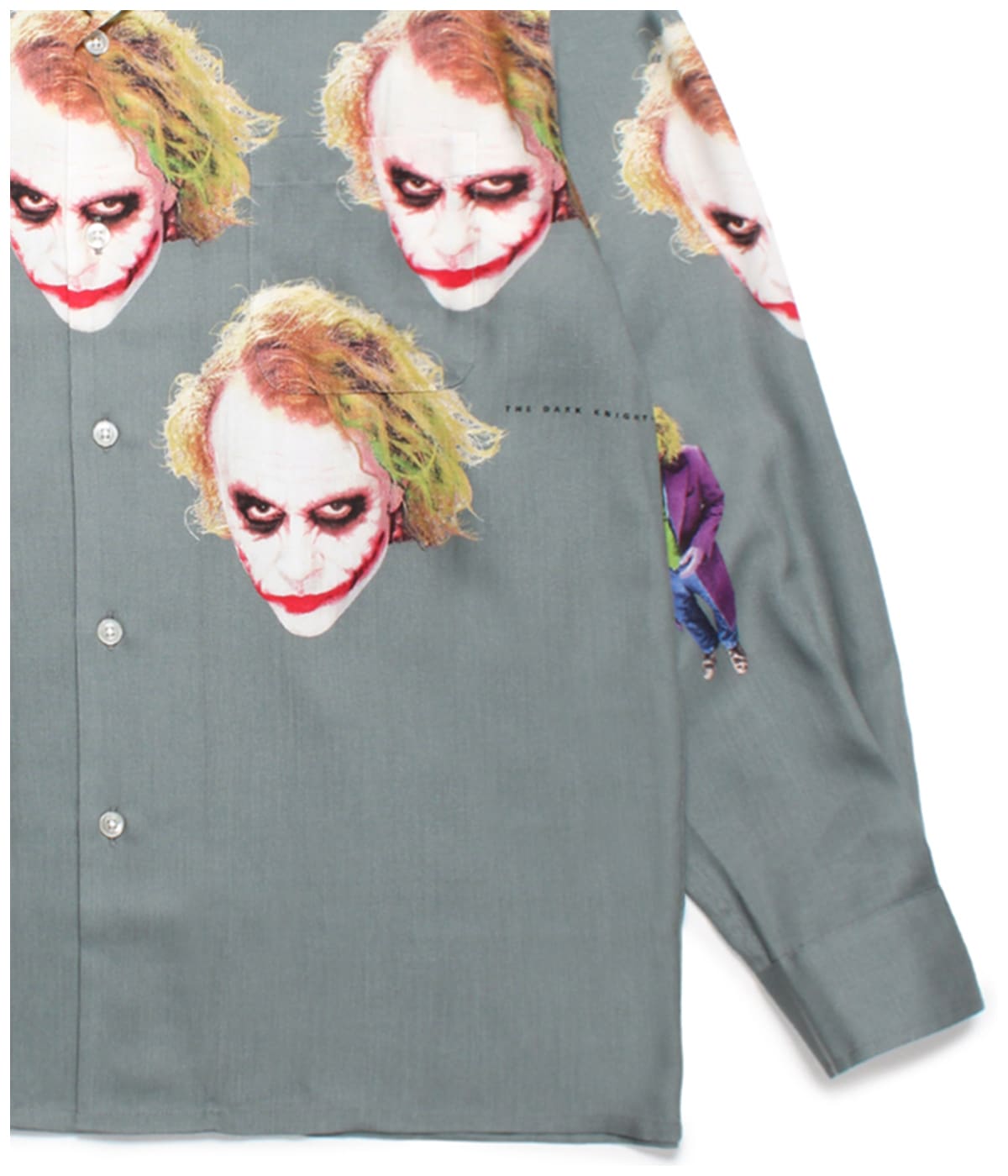 WACKO MARIA HAWAIIAN SHIRT JOKER ジョーカー THE DARK KNIGHT TRILOGY / L/S HAWAIIAN SHIRT (TYPE-2)【BLACK