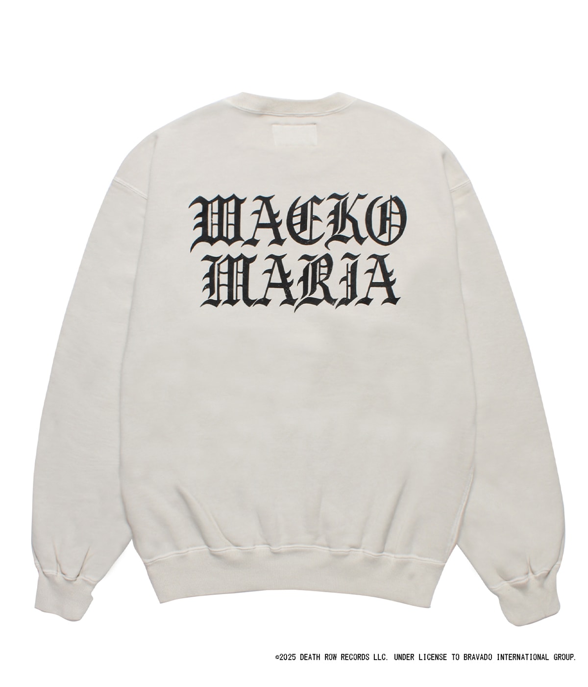 ワコマリア DEATH ROW RECORDS ロンT 白 L DEATH ROW RECORDS / GARMENT DYED SWEAT SHIRT【IVORY】｜WACKO