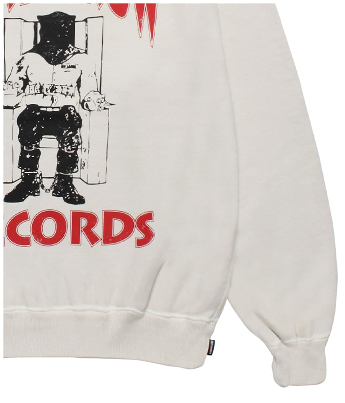DEATH ROW RECORDS / GARMENT DYED SWEAT SHIRT【IVORY】｜WACKO