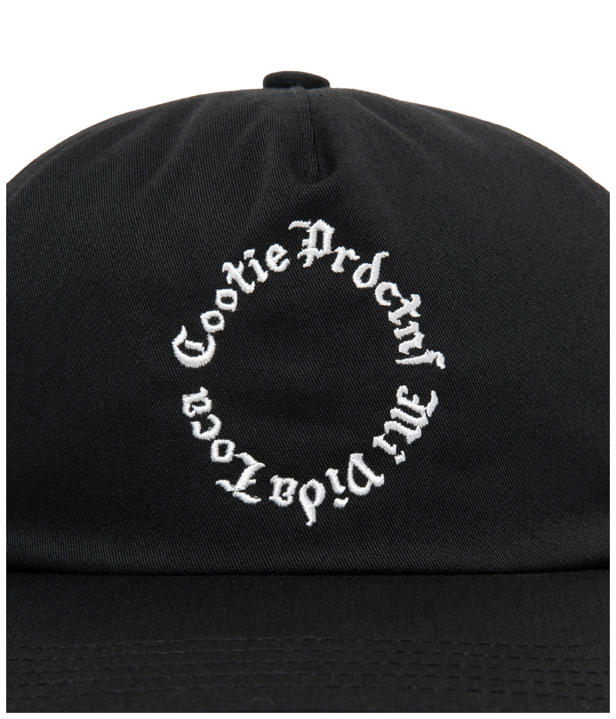 T/C Twill 5 Panel Cap【BLACK】