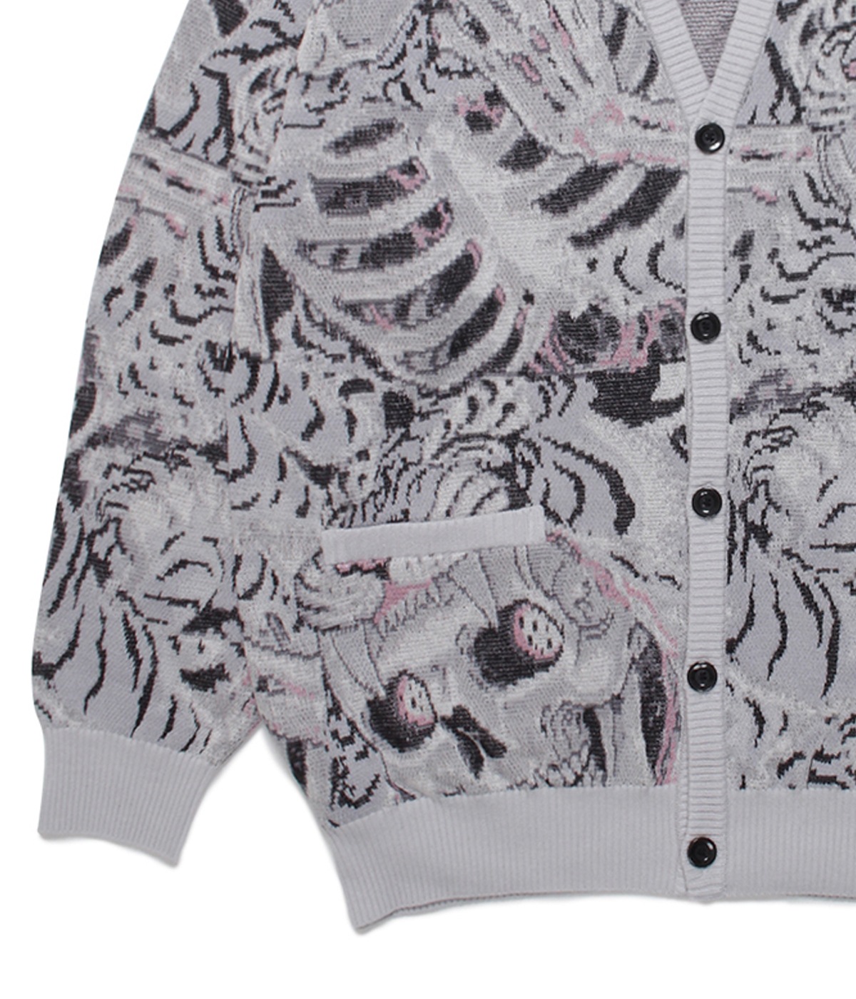 TIM LEHI / JACQUARD CARDIGAN (TYPE-2)【GRAY】｜WACKO MARIA
