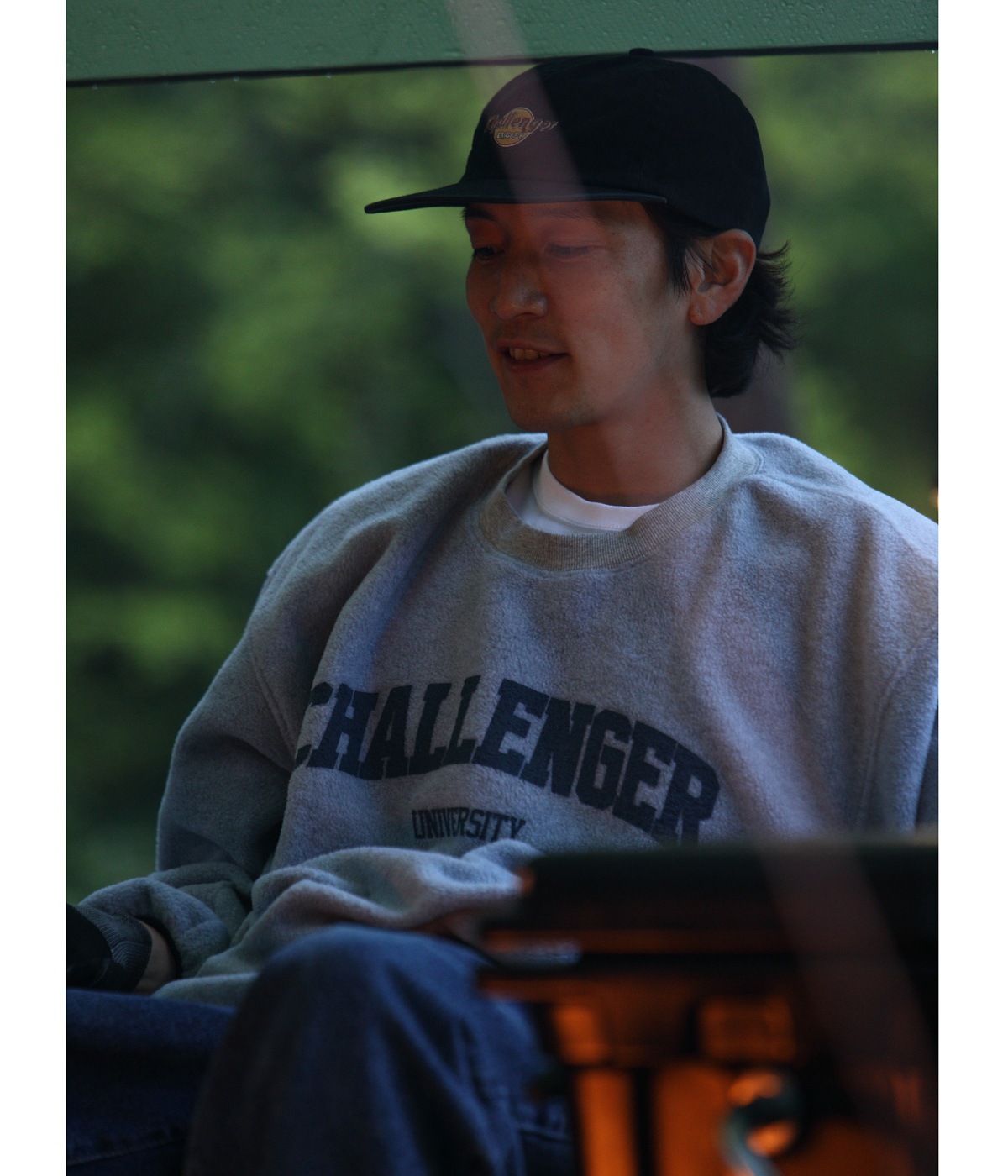 コトブキ@　CHALLENGER COLLEGE LOGO FLEECE CHALLENGER / COLLEGE LOGO C/N FLEECE -Gray-