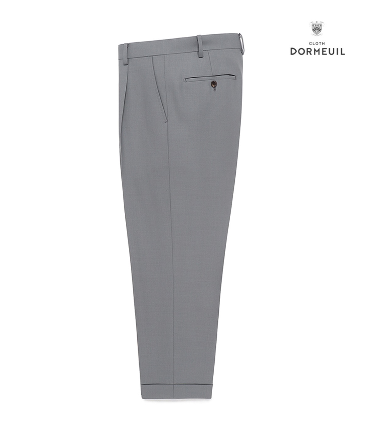 DORMEUIL / PLEATED TROUSERS (TYPE-1)【GRAY】