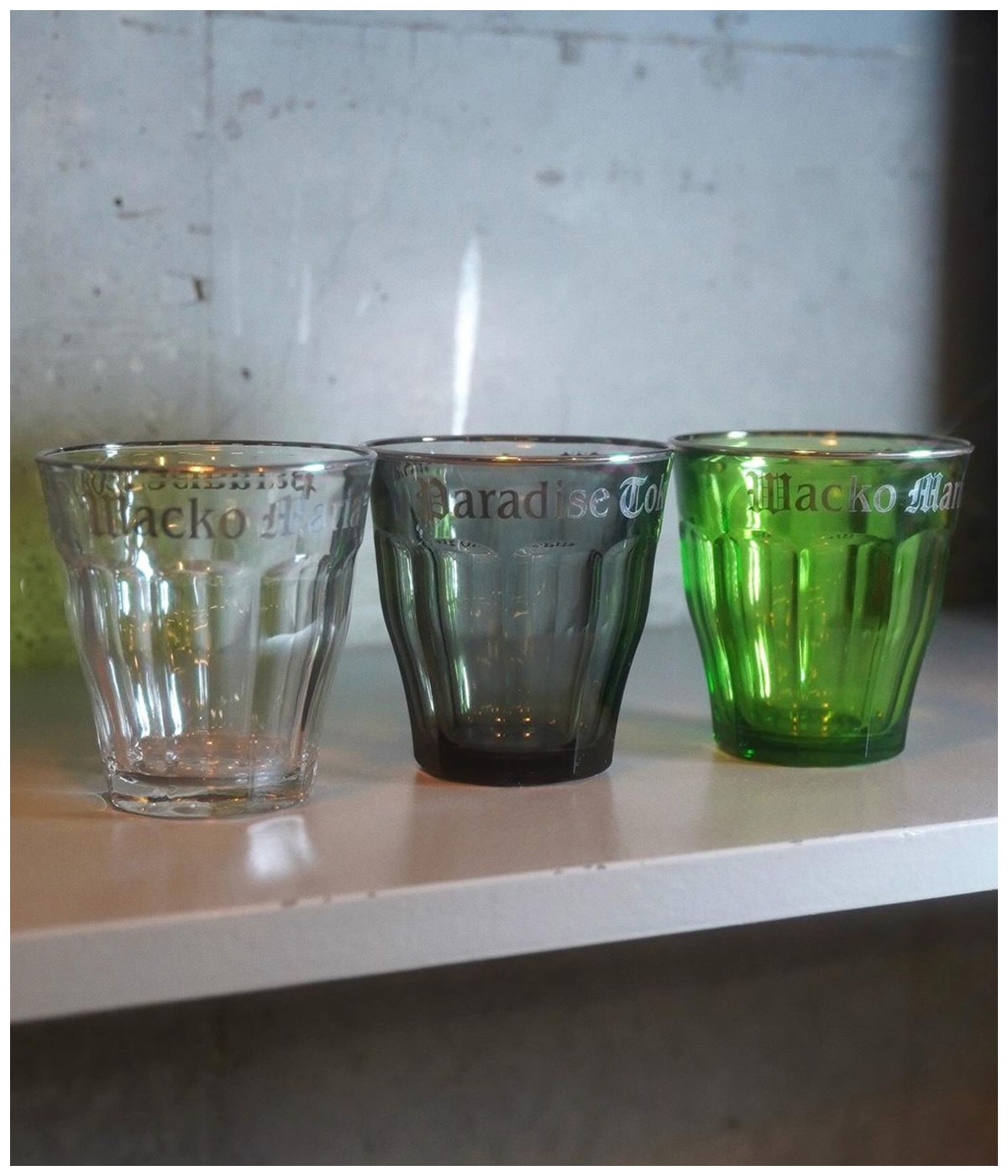 DULAREX / GLASS CUP (SET OF 2)【3 Colors Available】｜WACKO MARIA