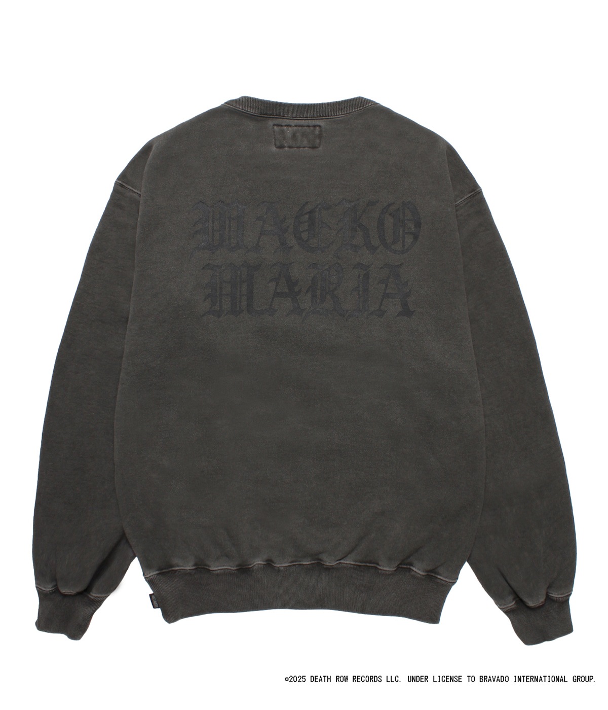 DEATH ROW RECORDS / GARMENT DYED SWEAT SHIRT【GRAY】｜WACKO
