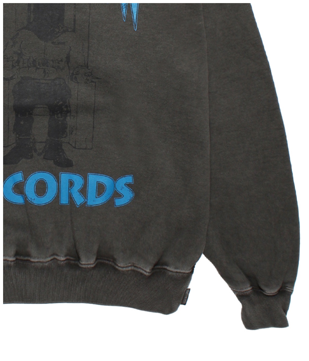DEATH ROW RECORDS / GARMENT DYED SWEAT SHIRT【GRAY】｜WACKO