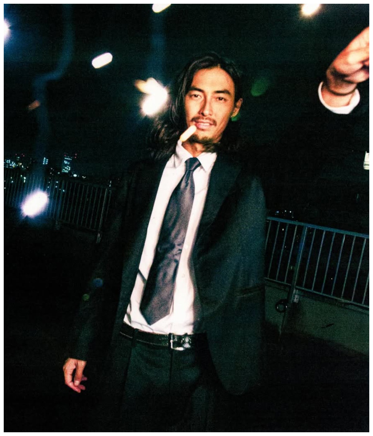 DORMEUIL / GLITTER SINGLE BREASTED JACKET (TYPE-2)【BLACK-SILVER】