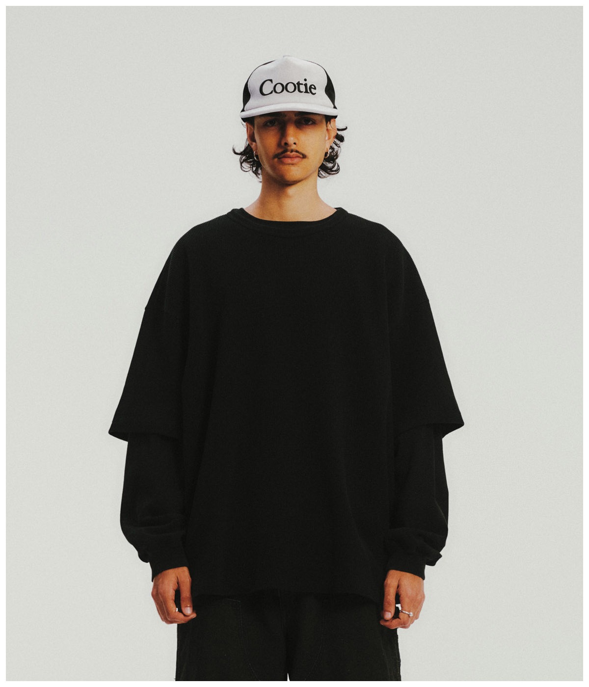 Suede 5 Panel Mesh Cap【L.GRAY】｜COOTIE PRODUCTIONS®︎｜MELTING