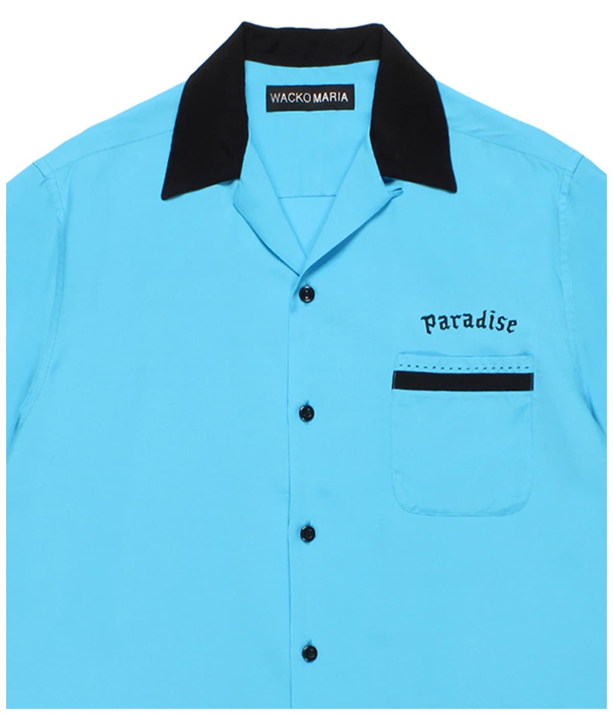 50'S OPEN COLLAR SHIRT【BLUE】｜WACKO MARIA｜MELTING POT（正規取扱