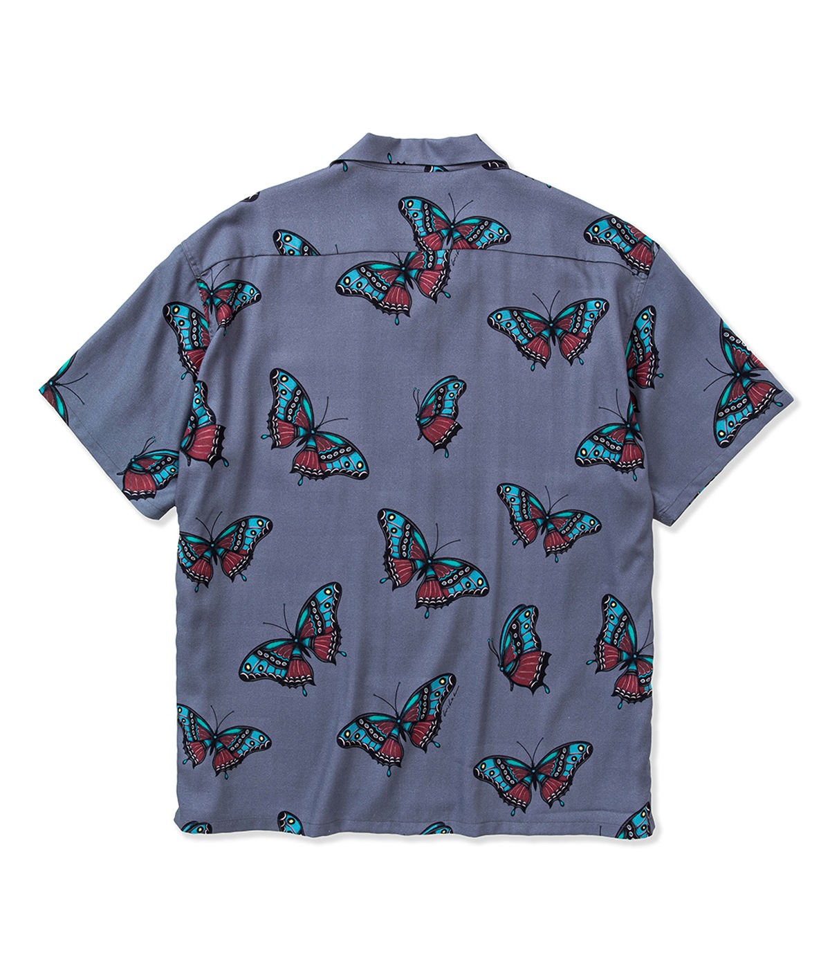 ミホ様 MIHO MURAKAMI CL BUTTERFLY PATTERN S/S SHIRT【BLUE】｜CALEE