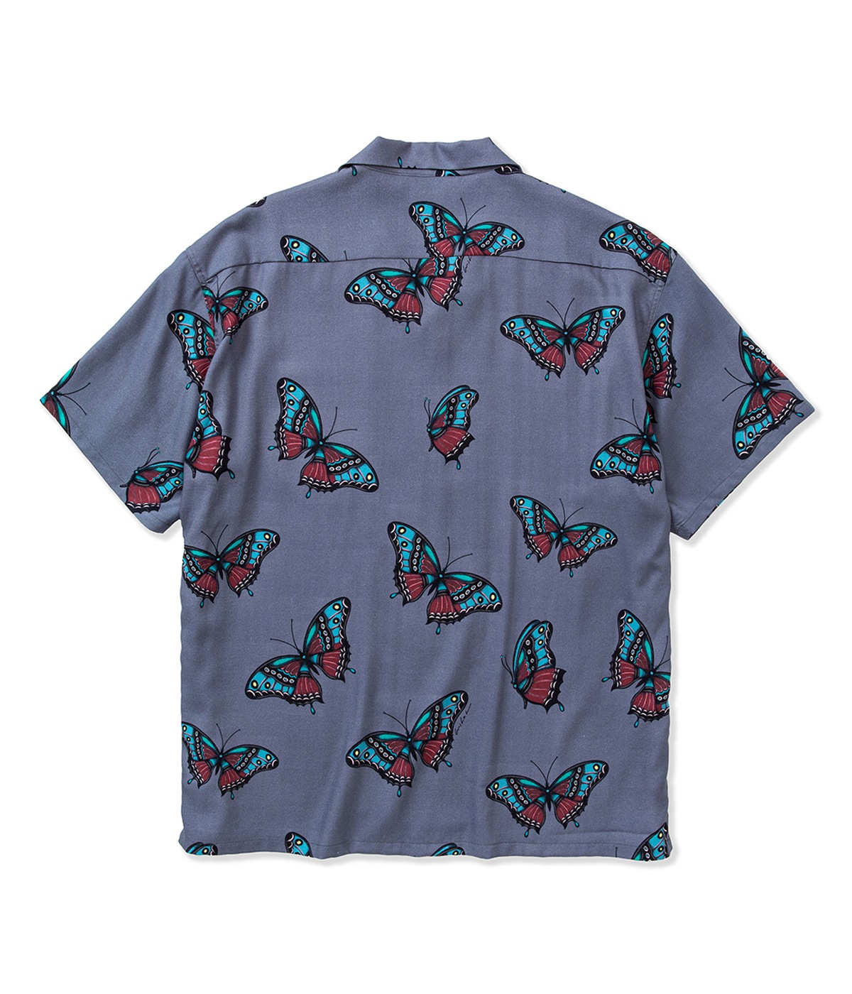 MIHO MURAKAMI CL BUTTERFLY PATTERN S/S SHIRT【BLUE】