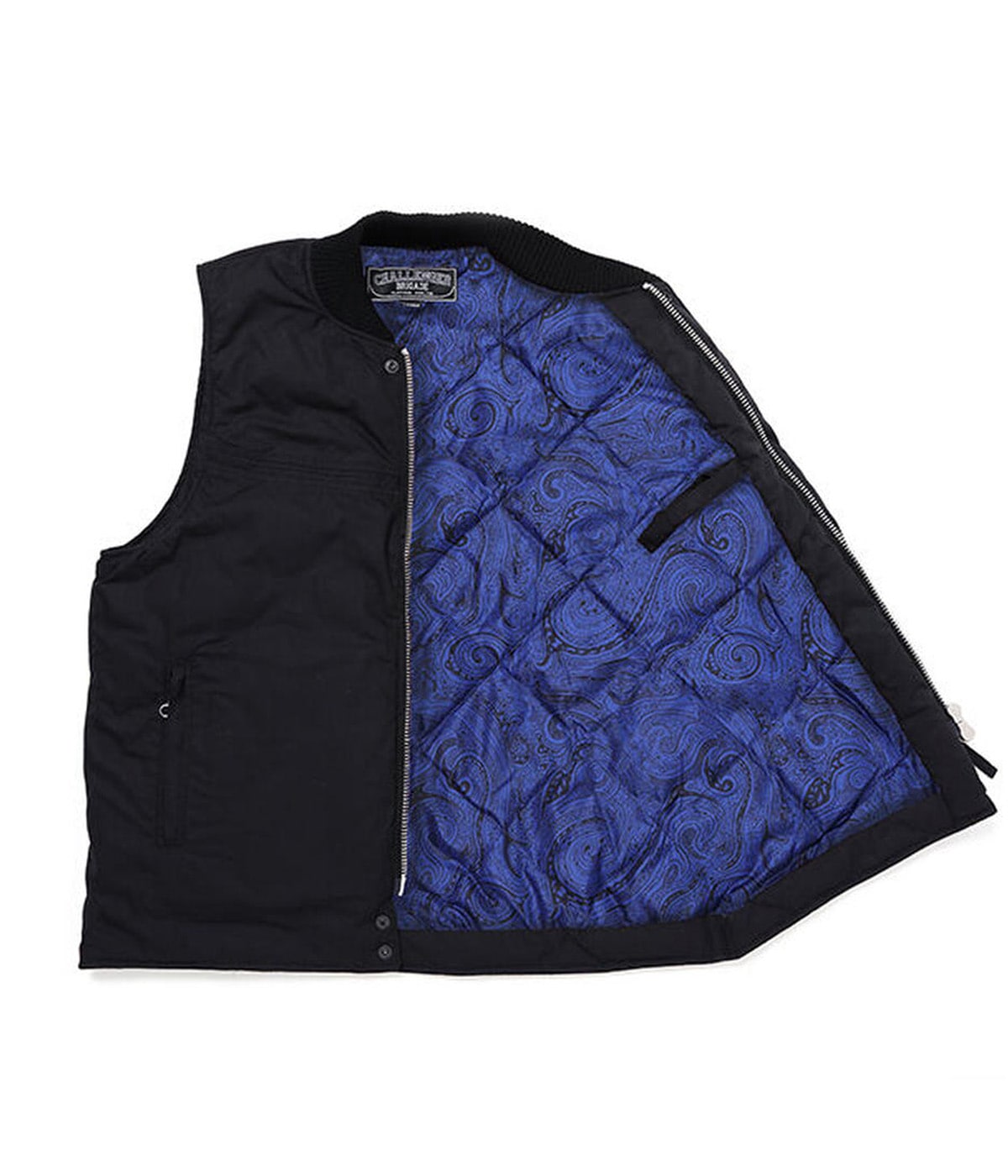 DERBY DOWN VEST【BLACK-NAVY-】