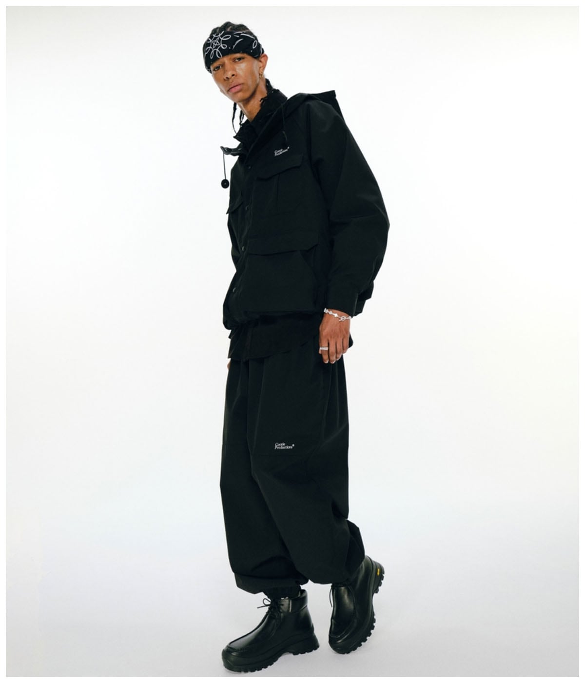 ジャケット・アウター T/C Weather Hooded Shell Jacket M T/C Weather Hooded Shell Jacket【BLACK】｜COOTIE PRODUCTIONS