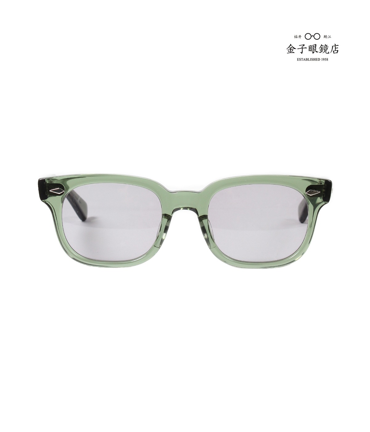 金子眼鏡 / GLASSES (TYPE-1)【GREEN】｜WACKO MARIA｜MELTING POT