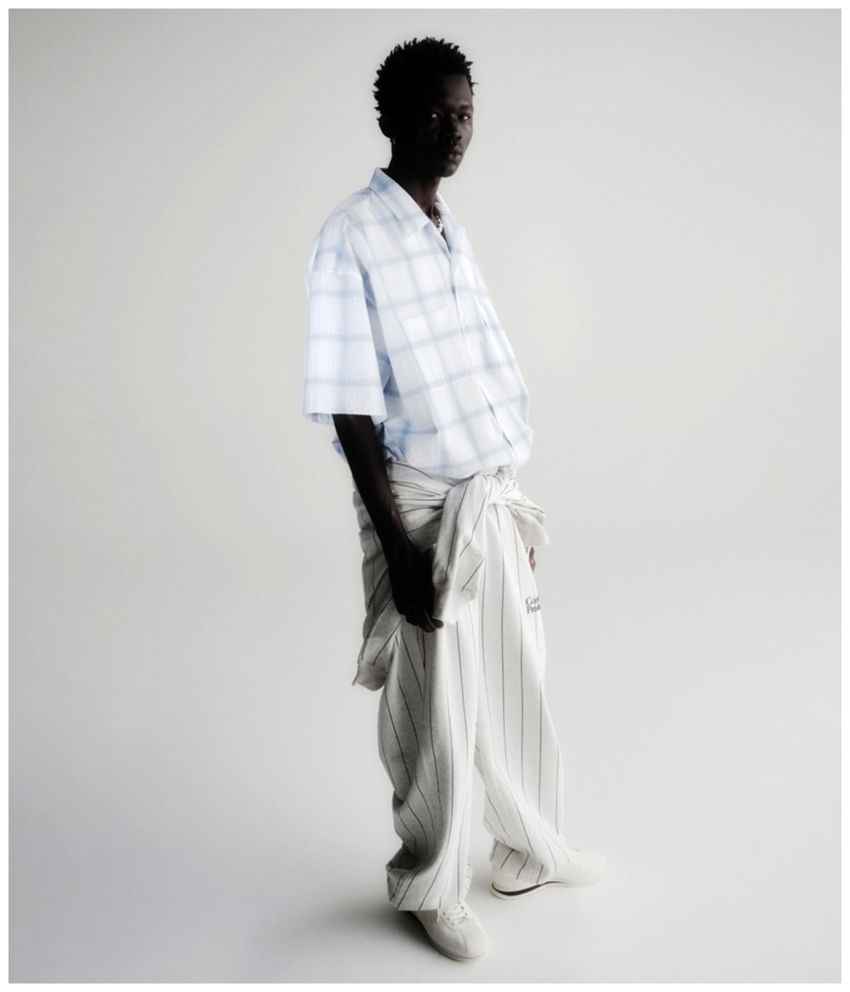トップス COOTIE T/C Sucker Ombre Check L/S Shirt COOTIE 「T/C Sucker Ombre Check S/S Shirt」 オープンカラー