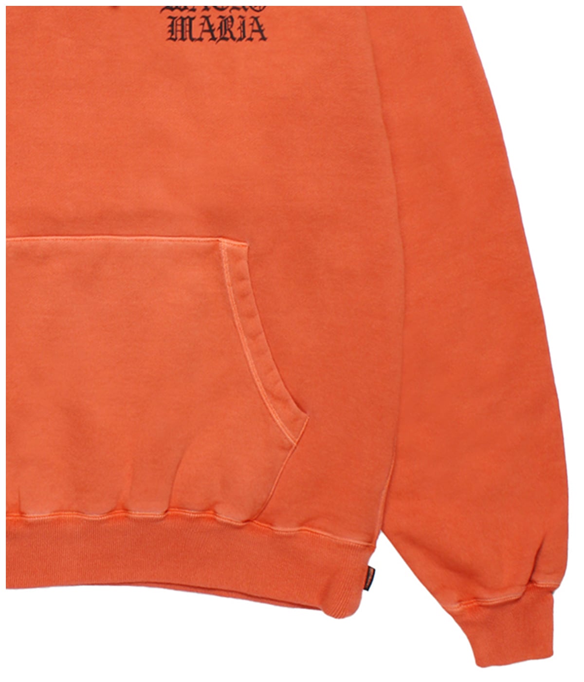 DEATH ROW RECORDS / GARMENT DYED HOODED SWEAT SHIRT【ORANGE】