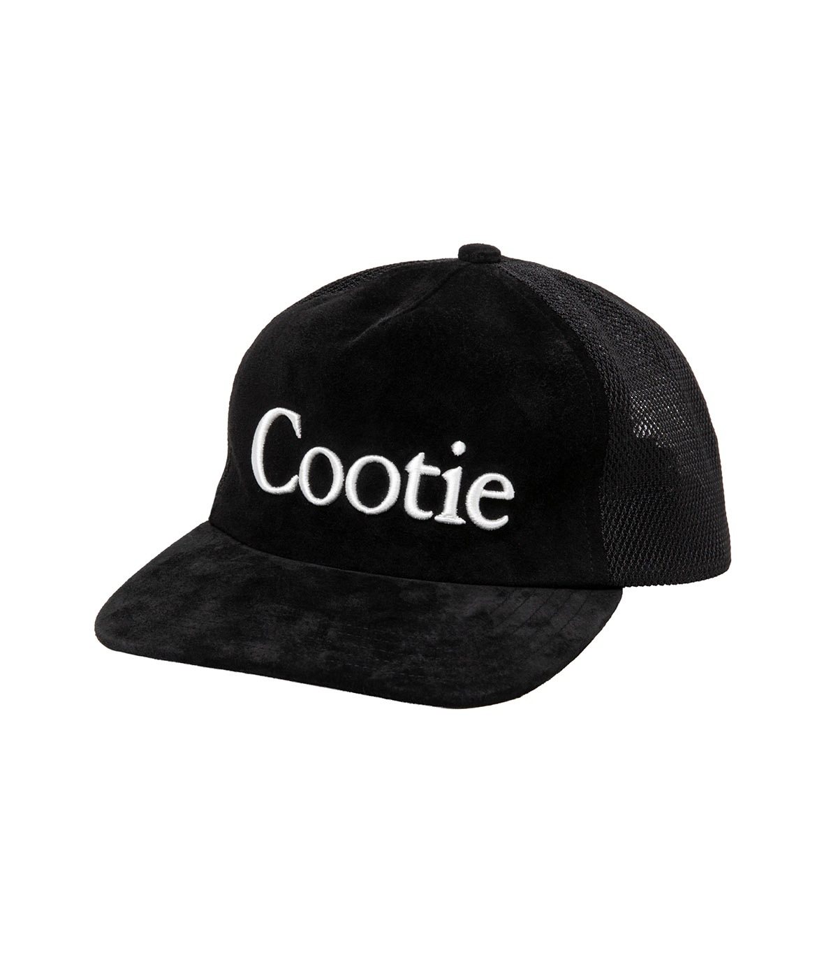 Suede 5 Panel Mesh Cap【BLACK】｜COOTIE PRODUCTIONS®︎｜MELTING