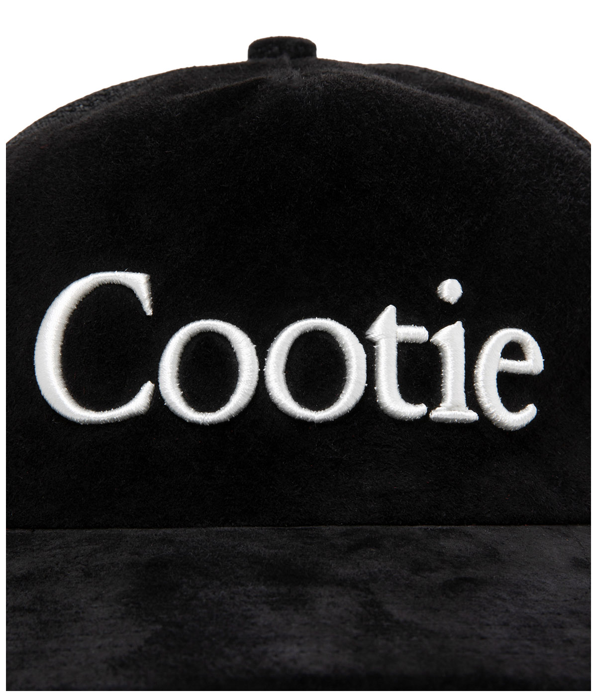 Suede 5 Panel Mesh Cap【BLACK】｜COOTIE PRODUCTIONS®︎｜MELTING