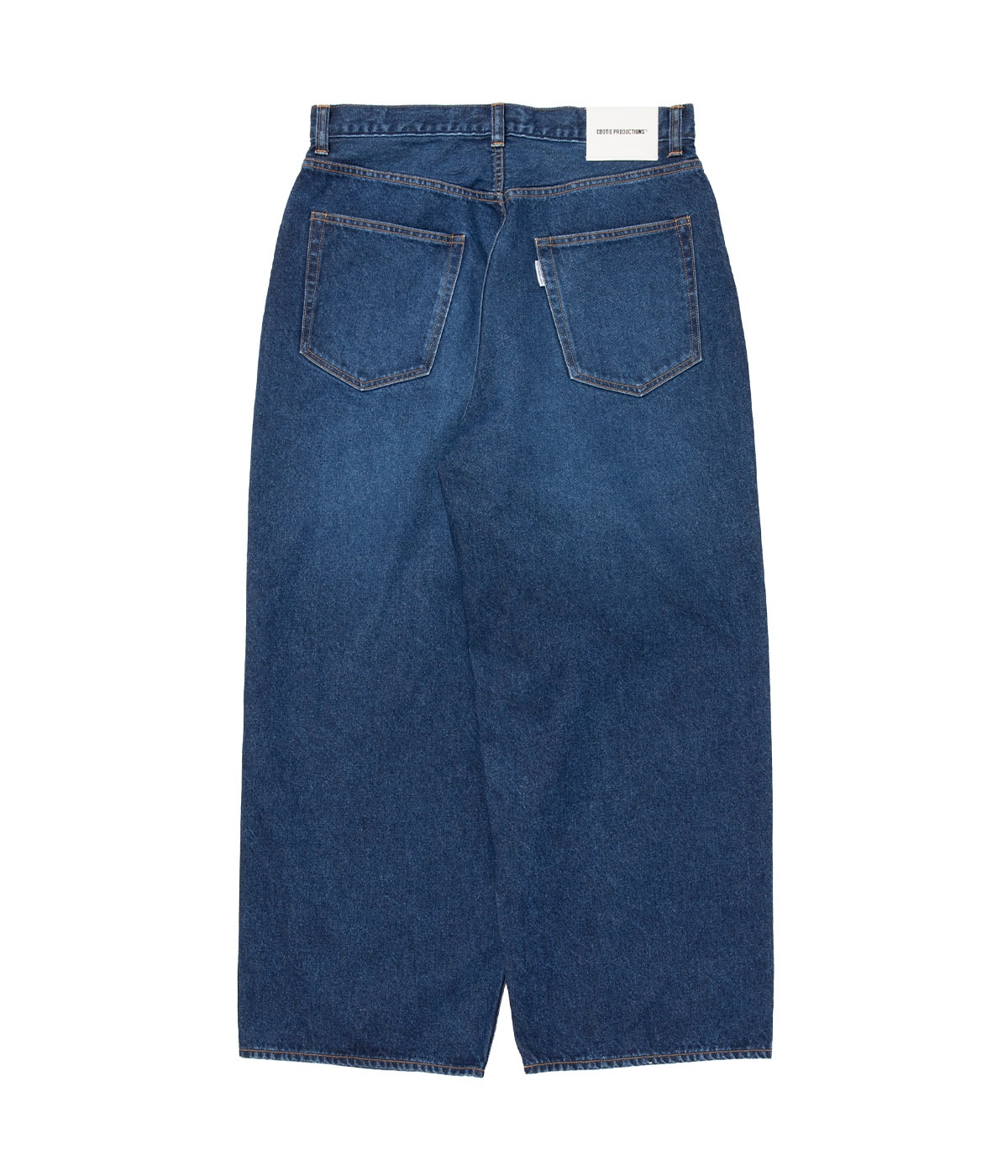 12.5oz Denim 5 Pocket Square Leg Pants【INDIGO AGING FADE】