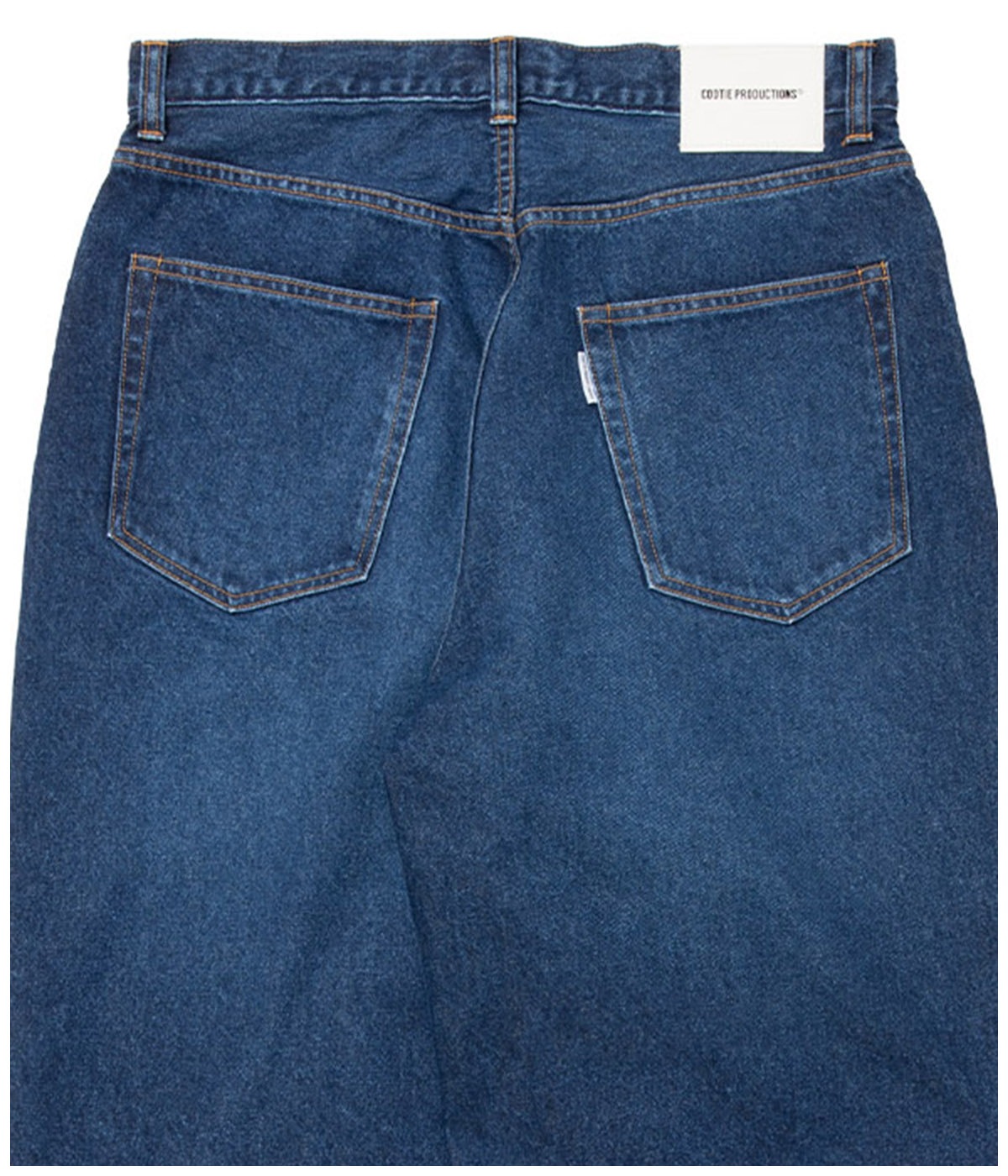 12.5oz Denim 5 Pocket Square Leg Pants【INDIGO AGING FADE】