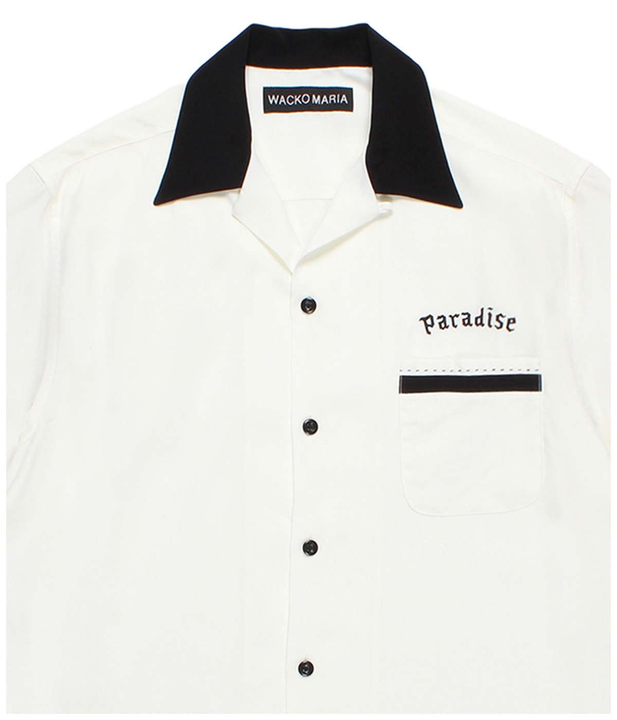 50'S OPEN COLLAR SHIRT【WHITE】｜WACKO MARIA｜MELTING POT（正規