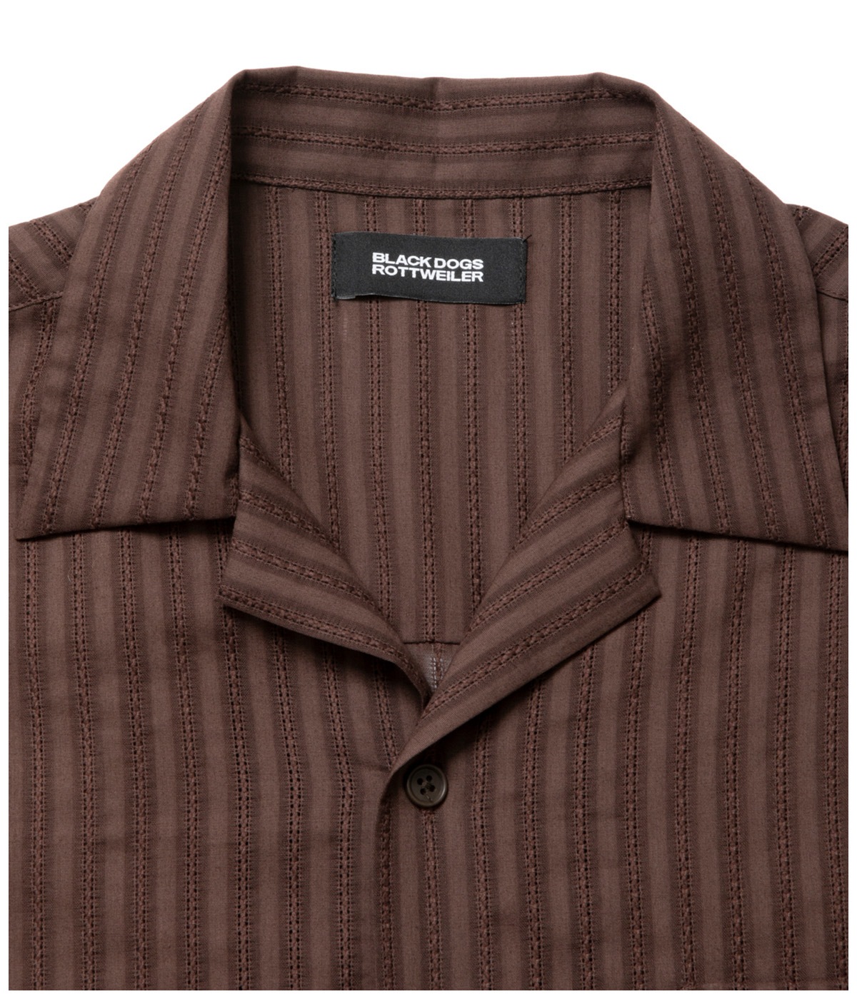 R9 STRIPE S/S SHIRT【BROWN】｜ROTTWEILER｜MELTING POT（正規