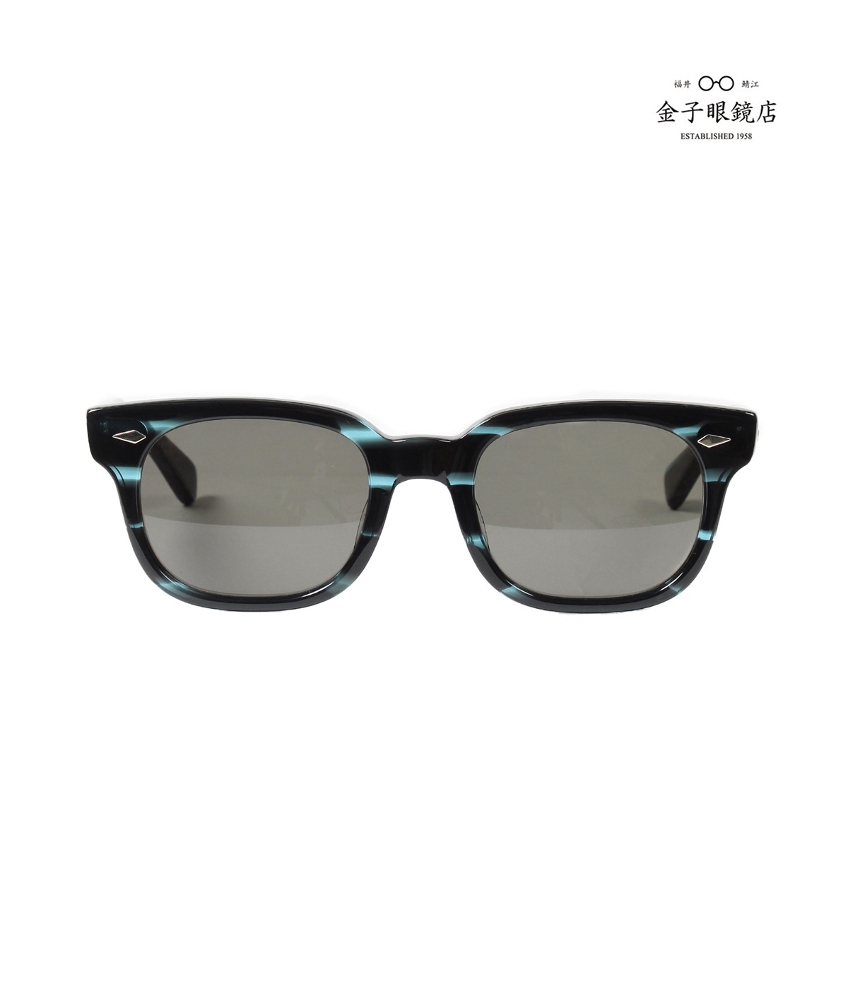 wacko maria 金子眼鏡　サングラスグレーレンズ 黒縁眼鏡 ブラック WACKO MARIA/金子眼鏡 / GLASSES（TYPE-1）（BLACK