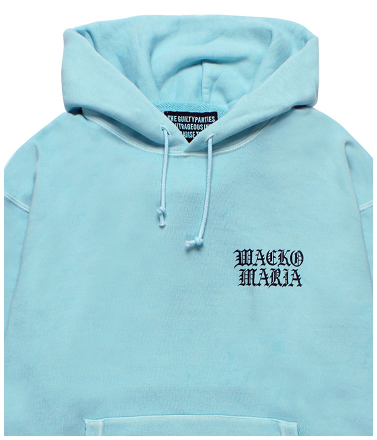 DEATH ROW RECORDS / GARMENT DYED HOODED SWEAT SHIRT【BLUE】