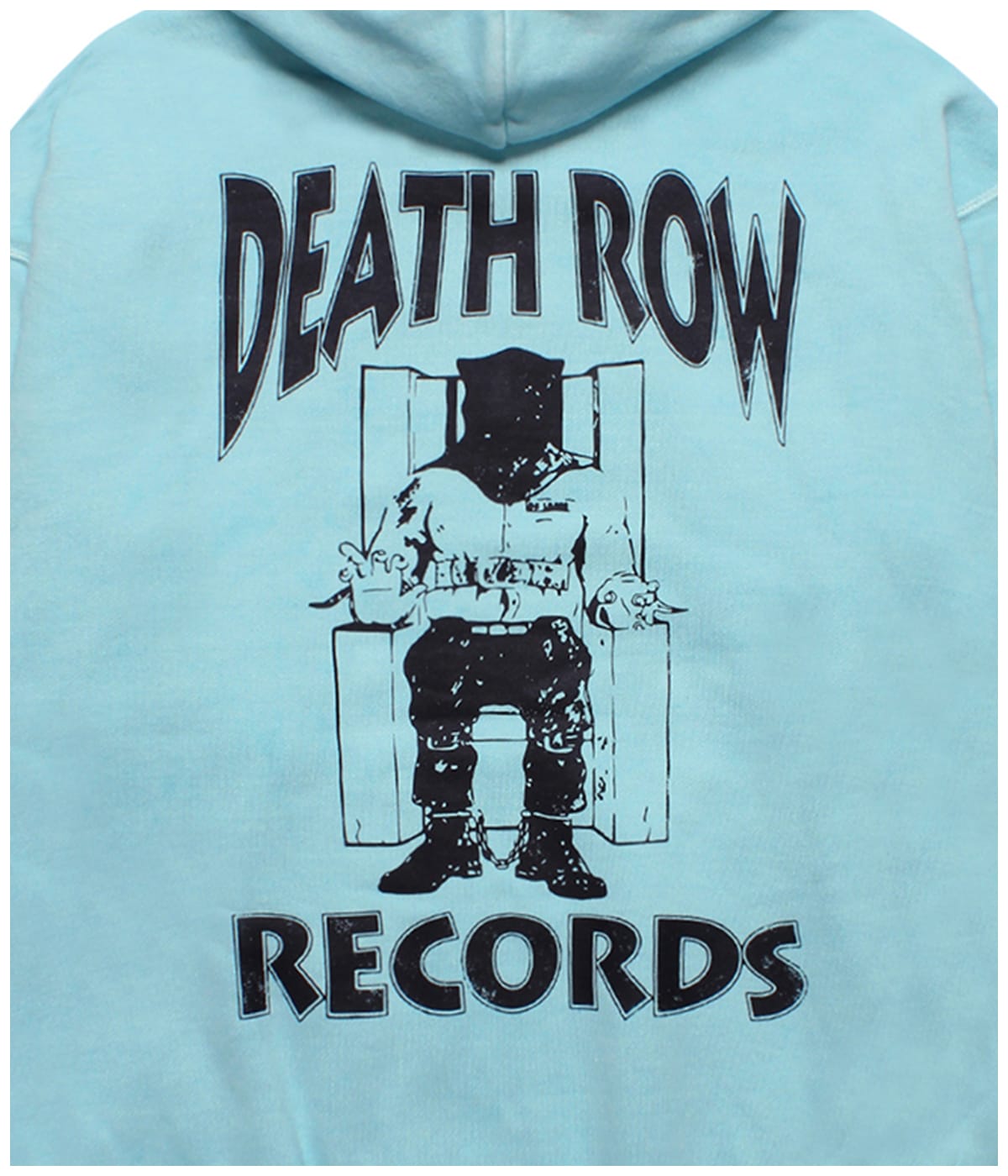 DEATH ROW RECORDS / GARMENT DYED HOODED SWEAT SHIRT【BLUE】｜WACKO