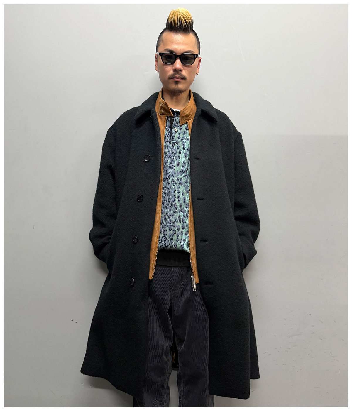 ジャケット・アウター WACKO MARIA 22AW BAL COLLAR COAT TYPE-2 WOOL MOHAIR BAL COLLAR COAT (TYPE-2)【BLACK】｜WACKO MARIA