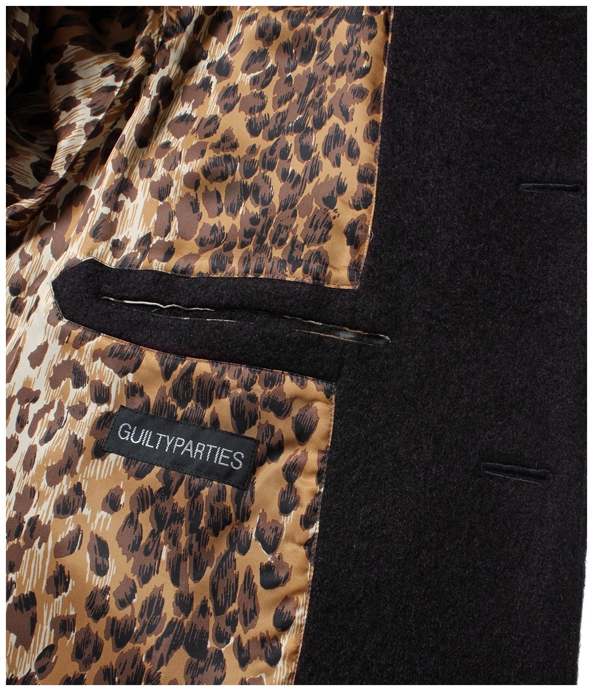 WOOL MOHAIR BAL COLLAR COAT (TYPE-2)【BLACK】