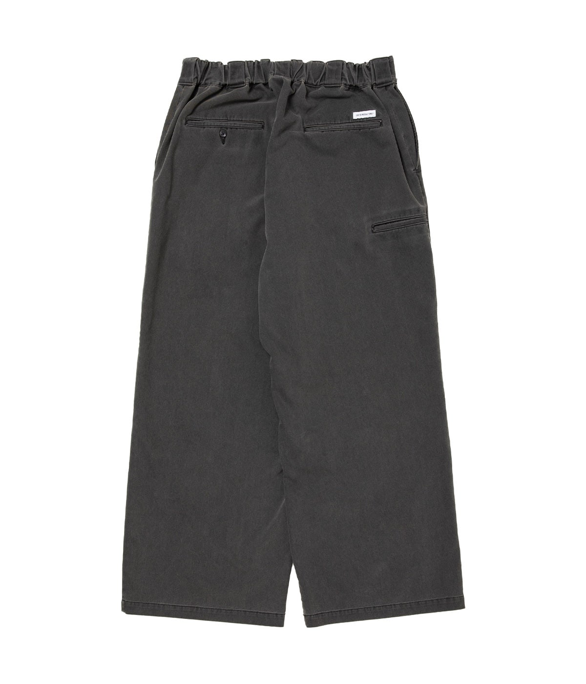 Pigment Coating T/R Twill Double Knee Work Trousers【DUSTY BLACK】