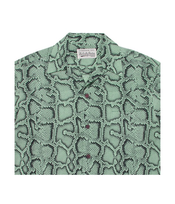 HAWAIIAN SHIRT S/S (TYPE-9) ＜PYTHON＞【GREEN】｜WACKO MARIA｜MELTING POT（正規 ...
