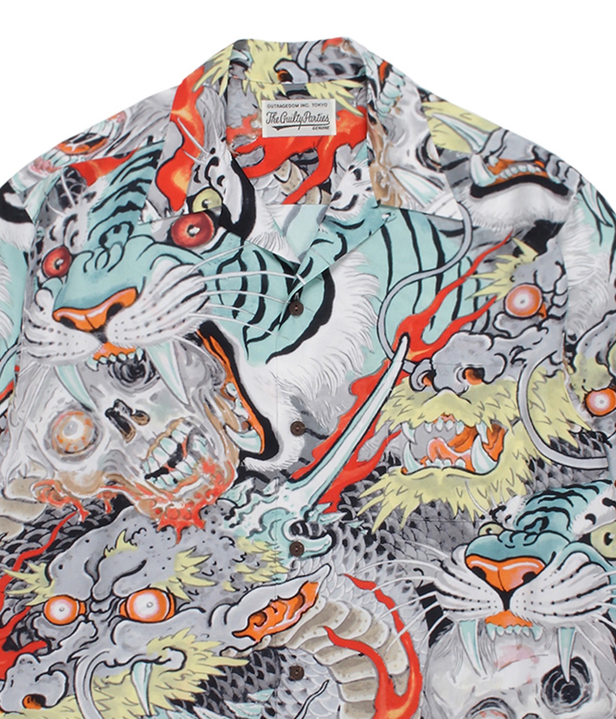 TIM LEHI / HAWAIIAN SHIRT L/S (TYPE-1)【BLUE】｜WACKO MARIA 